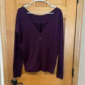 CALIA by Carrie Underwood Deep Purple Long Sleeve Top